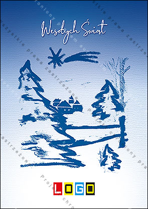 kartka świąteczne - wzór BZ1-079 awers