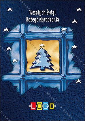 kartka świąteczne - wzór BZ1-388 awers