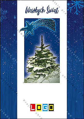 kartka świąteczne - wzór BZ1-390 awers