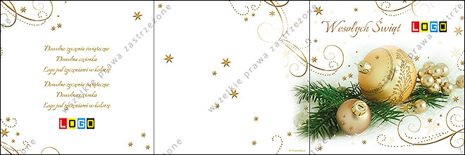kartki świąteczne z kolędami - CD-karnet - wzór cdkarn_BK-330 awers