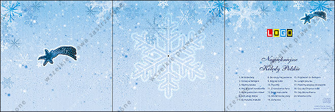 kartki świąteczne z kolędami - CD-karnet - wzór cdkarn_BK-390 rewers