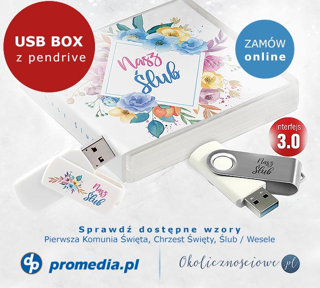Pudełko USB-BOX na pendrive Twister, Colour lub UME