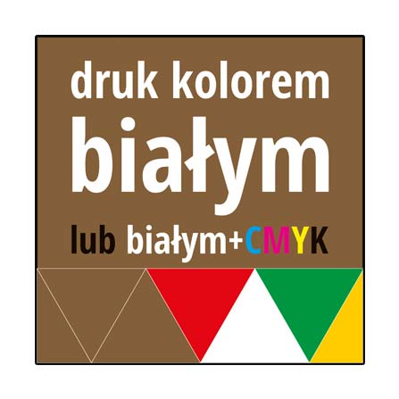 Druk białym + CMYK
