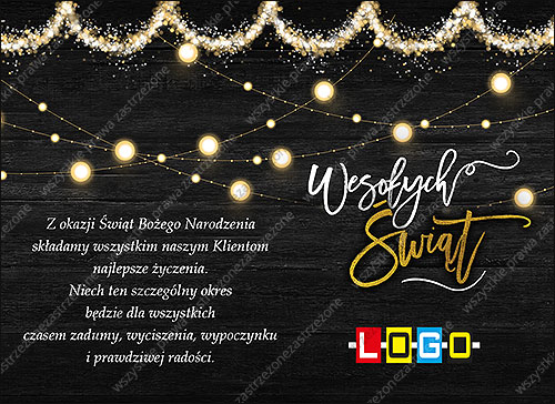 E-kartka świąteczna EBN-080 – Girlanda świateł