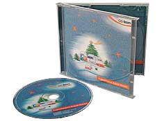 Pudełko CD-BOX z płytą kolęd, wkładką i logo firmy
