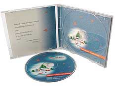 Pudełko CD-BOX z płytą kolęd, wkładką i logo firmy