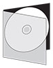 Pudełko SLIM 5,2 mm z czarnym tyłem na płytę CD/DVD