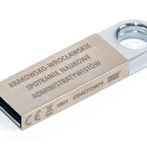 pendrive metalowy, grawer trzywierszowy