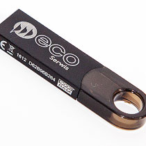pendrive metalowy ciemny, grawer logo