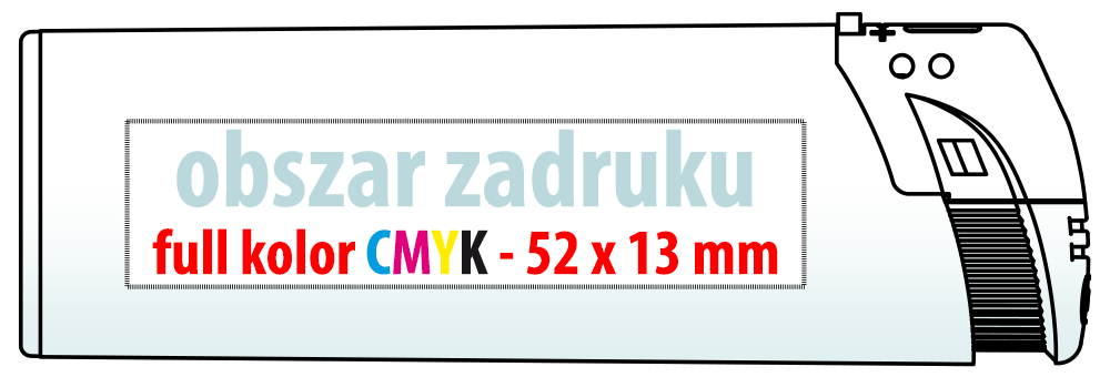 Szablon obszaru nadruku – Zapalniczki EB-15
