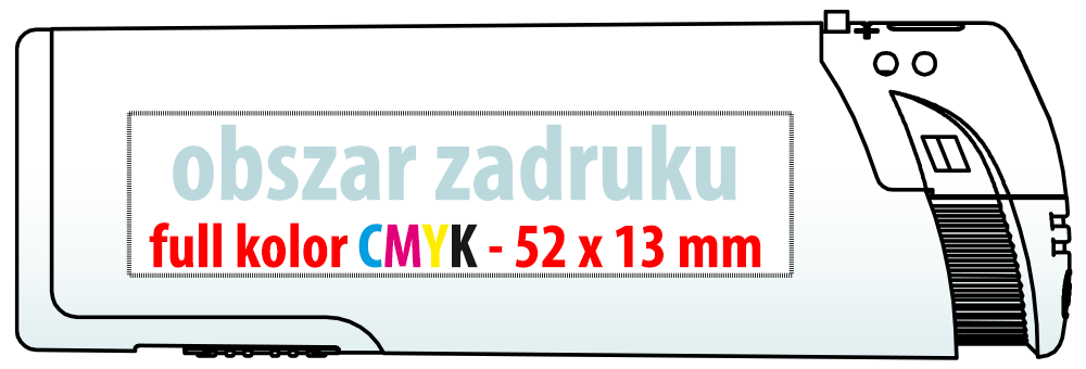 Szablon obszaru nadruku – Zapalniczki EB-15 LED