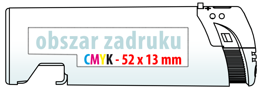 Szablon obszaru nadruku – Zapalniczki EB-15 Opener
