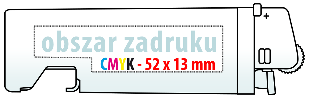 Szablon obszaru nadruku – Zapalniczki NM-1 Opener