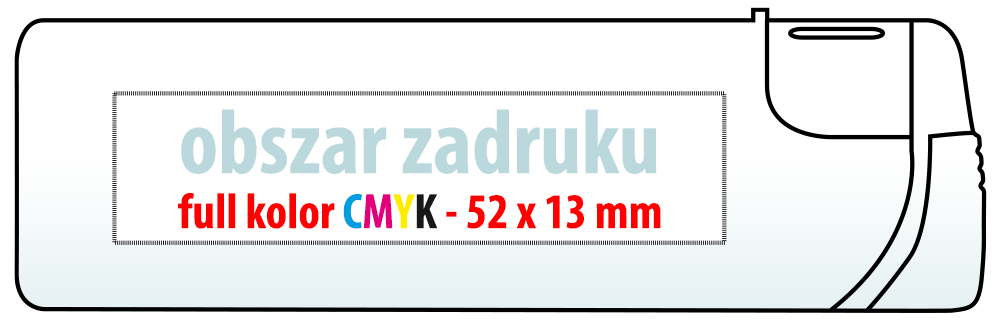 Szablon obszaru nadruku – Zapalniczki SM-3