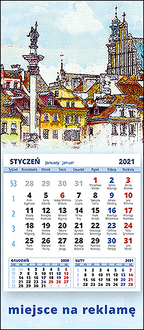 Wzór kalendarza KM1-028