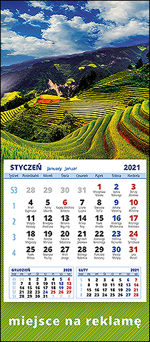 Wzór kalendarza KM1-074