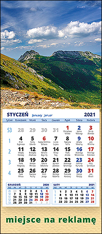 Wzór kalendarza KM1-118