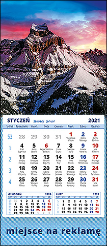 Wzór kalendarza KM1-128