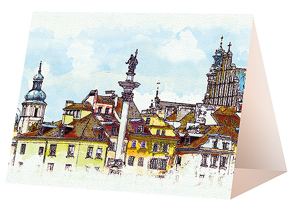 Kalendarz biurkowy, wzór KP1-028 – Przód piramidki – grafika wybranego wzoru
