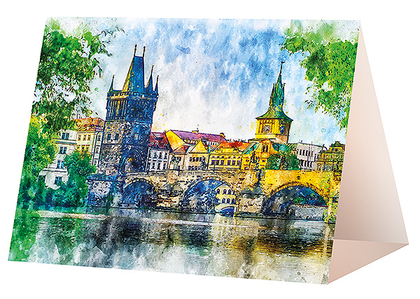 Kalendarz biurkowy, wzór KP1-114 – Przód piramidki – grafika wybranego wzoru