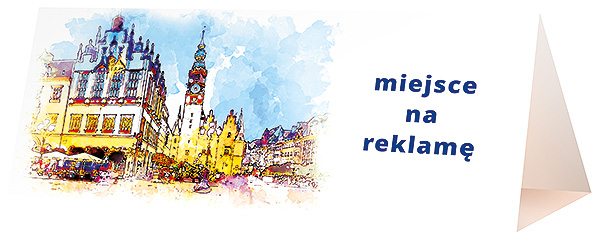 Kalendarz biurkowy, wzór KP3-090 – Przód piramidki – grafika wybranego wzoru