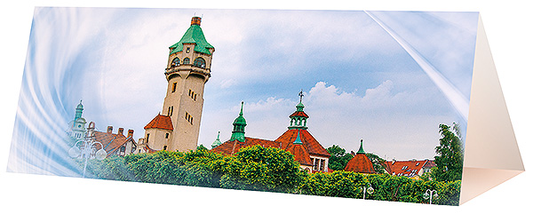 Kalendarz biurkowy, wzór KP3-117 – Przód piramidki – grafika wybranego wzoru