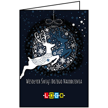 Kartka świąteczna BN1-002 z logo firmy