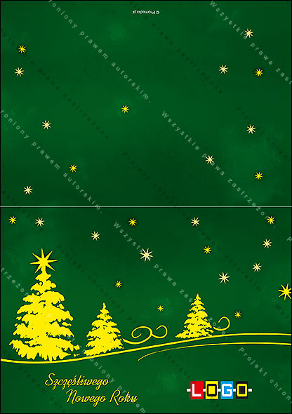 karnet świąteczny - wzór BN1-273 awers