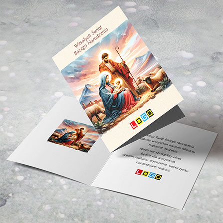 Kartka świąteczna BN1-432 – Malarska scena narodzin – widok 5