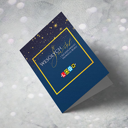 Kartka świąteczna BN1-456 – Złota rama – widok 4
