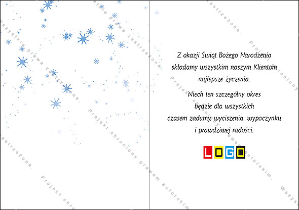 Kartka świąteczna BN1-456 – Złota rama – widok 6