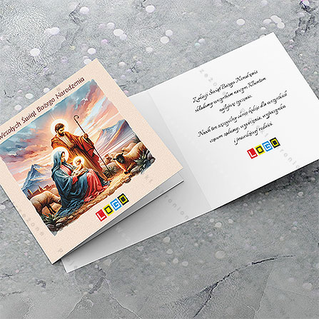 Kartka świąteczna BN2-432 – Malarska scena narodzin – widok 4