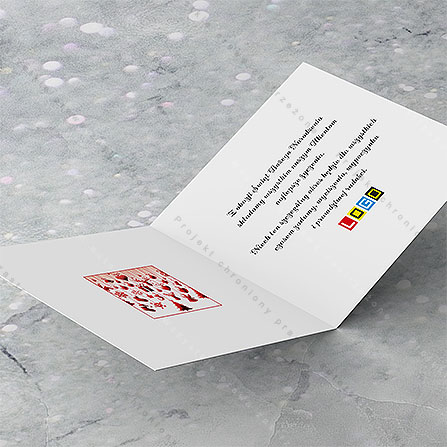 Kartka świąteczna BN2-464 – Kurtyna czerwonych ornamentów – widok 5