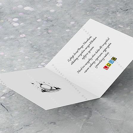 Kartka świąteczna BN2-529 – Graficzne bombki – widok 5