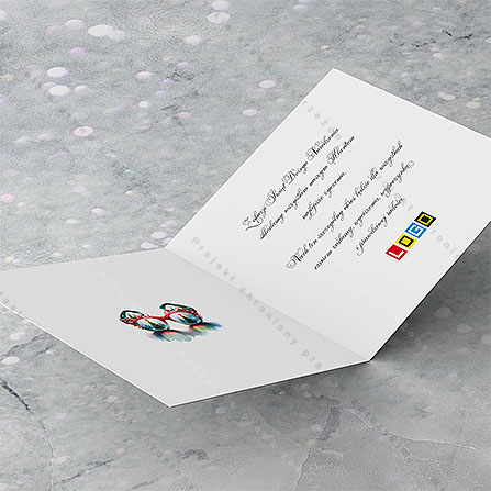 Kartka świąteczna BN2-632 – Kreatywne świąteczne okulary – widok 5