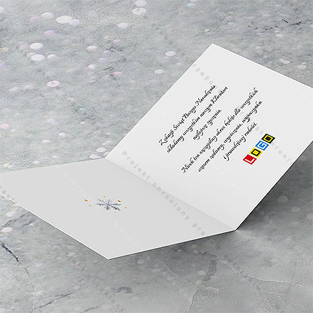 Kartka świąteczna BN2-665 – Złote i srebrne fajerwerki – widok 5