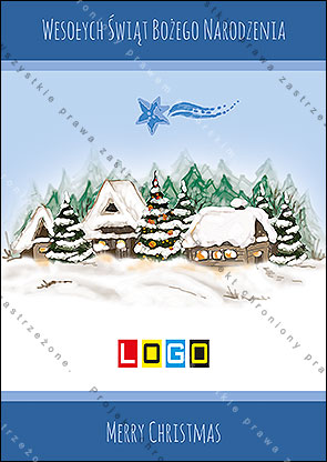 kartka świąteczne - wzór BZ1-058 awers