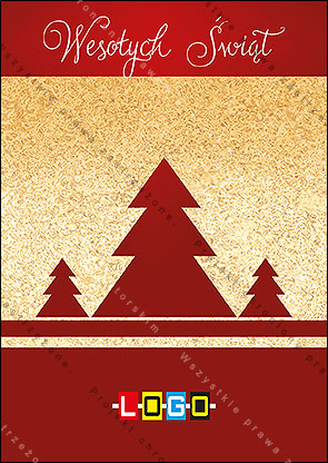 kartka świąteczne - wzór BZ1-203 awers