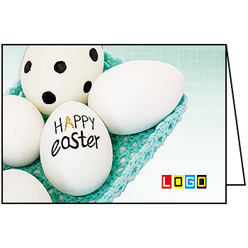 Kartka wielkanocna WN1 – Happy Easter pisane po skorupce