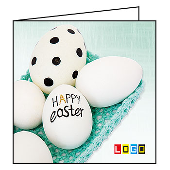 Kartka wielkanocna WN2 – Happy Easter pisane po skorupce