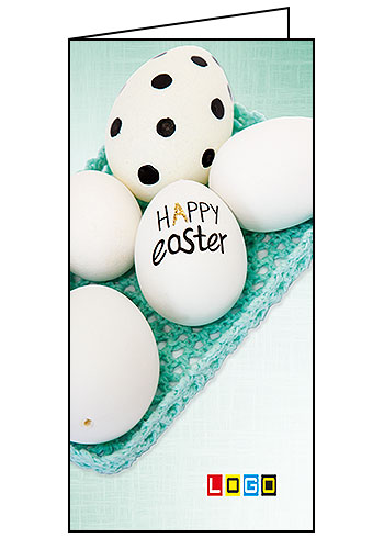 Kartka wielkanocna WN3 – Happy Easter pisane po skorupce
