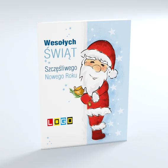 Kartka świąteczna BN1-350 – Ilustracja ze Świętym Mikołajem – widok 3