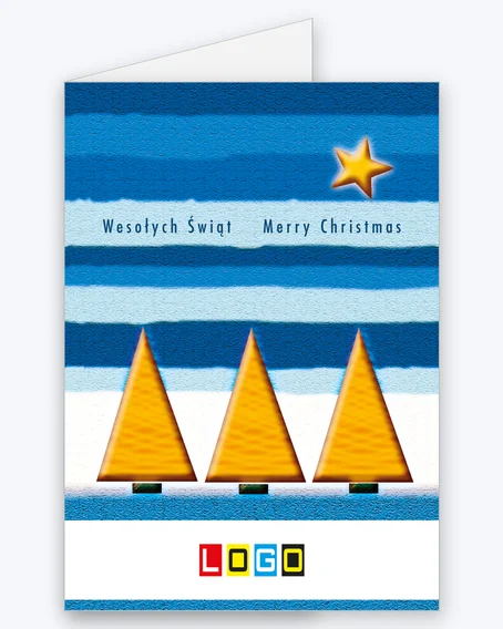 Kartka BN1 – Graficzne choinki