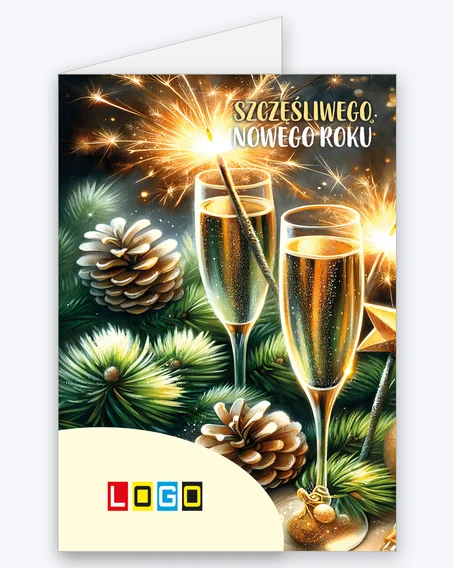 Kartka BN1 – Kieliszki szampana