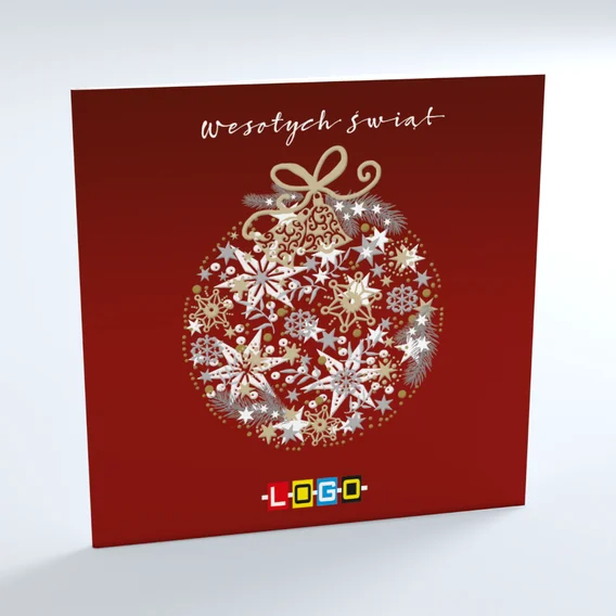Kartka świąteczna BN2-094 – Ornament z zimowych symboli – widok 3