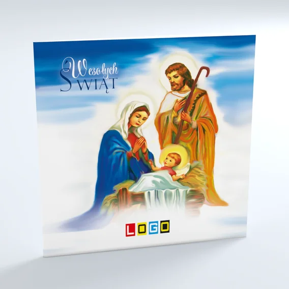 Kartka świąteczna BN2-155 – Malarska scena narodzenia – widok 3