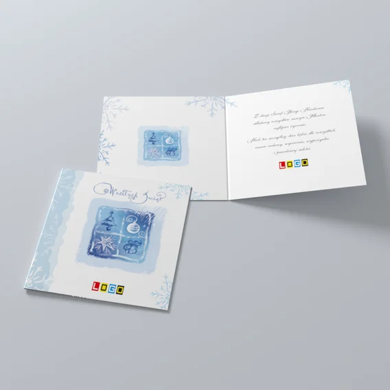Kartka świąteczna BN2-208 – Akwarelowe symbole w oknie – widok 2