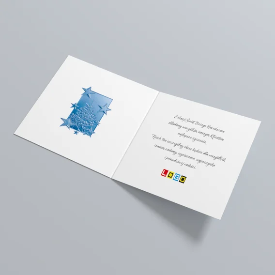 Kartka świąteczna BN2-295 – Lodowa choinka – widok 5