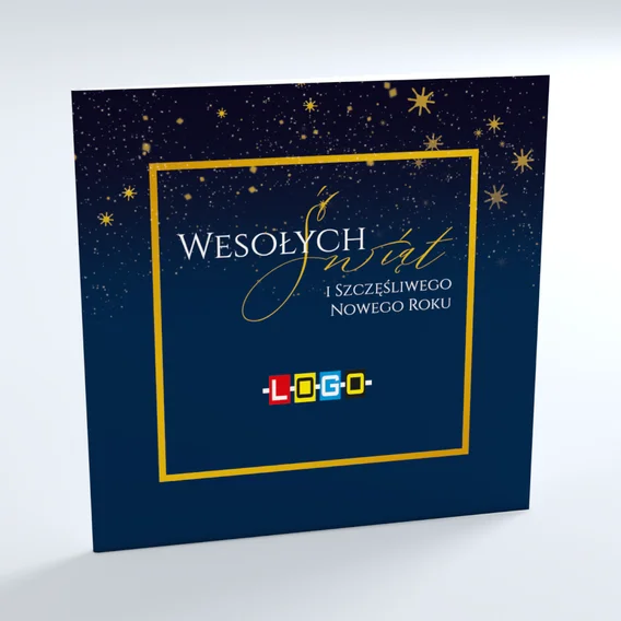 Kartka świąteczna BN2-456 – Złota rama – widok 3