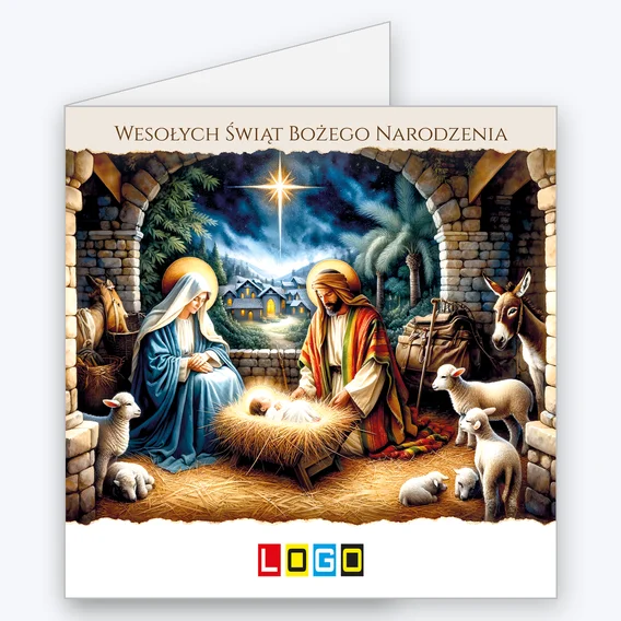 Kartka BN2 – Klasyczna szopka betlejemska